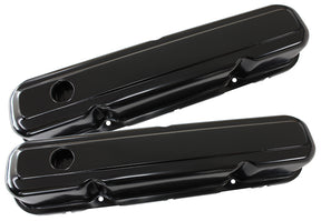 Steel Valve Covers, Chrysler SB, Black Without Logo AF1822-5056 - Aeroflow