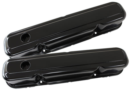 Steel Valve Covers, Chrysler SB, Black Without Logo AF1822-5056 - Aeroflow