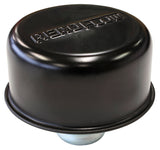 Black Valve Cover Breather Push In Style, No Spout W/Logo AF1822-7000 - Aeroflow