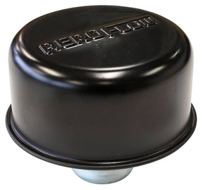 Black Valve Cover Breather Push In Style, No Spout W/Logo AF1822-7000 - Aeroflow