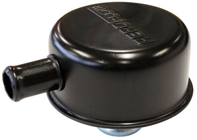 Black Valve Cover Breather Push In, With 5/8" Spout W/Log AF1822-7001 - Aeroflow