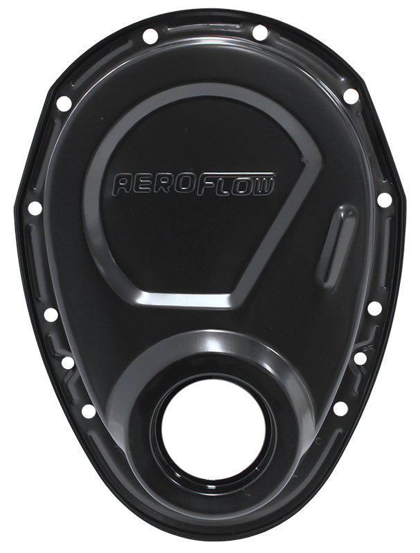 SB Chev Timing Cover Black Gaskets Bolts & Seal AF1828-2000 - Aeroflow