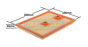 Air Filter (WA5338) Audi Q2 / VW Golf AF1841 - Transgold | Universal Auto Spares