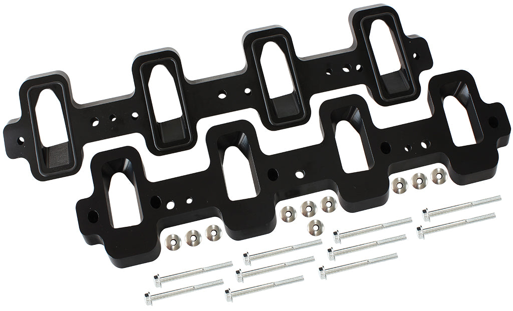 GM LS Intake Adapters Rectanglto Cathedral Head, LSA Charger AF1850-1007 - Aeroflow