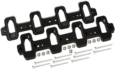 GM LS Intake Adapters Rectanglto Cathedral Head, LSA Charger AF1850-1007 - Aeroflow