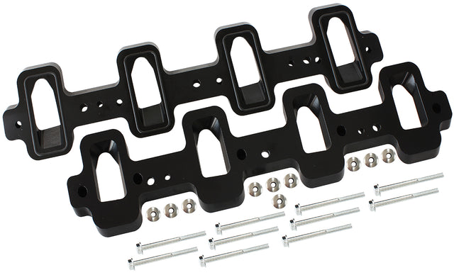 GM LS Intake Adapters Rectanglto Cathedral Head, LSA Charger AF1850-1007 - Aeroflow