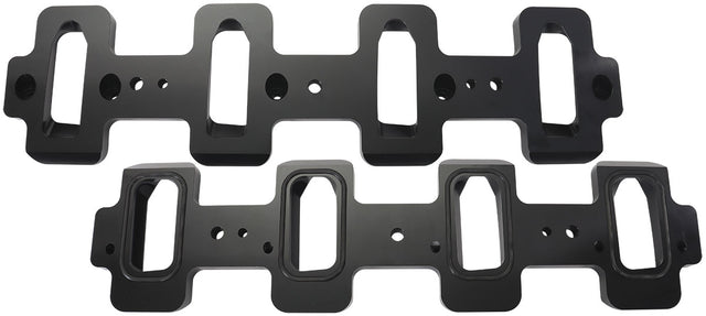 GM LS Intake Adapter Cathedralto Rectangle Head, LSA Charger AF1850-1009 - Aeroflow