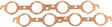 GM LS Round Exhaust Gaskets Copper Embossed Pair LS1 Chev AF1854-1004 - Aeroflow