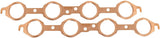 GM LS Round Exhaust Gaskets Copper Embossed Pair LS1 Chev AF1854-1004 - Aeroflow