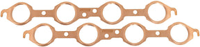 GM LS Round Exhaust Gaskets Copper Embossed Pair LS1 Chev AF1854-1004 - Aeroflow