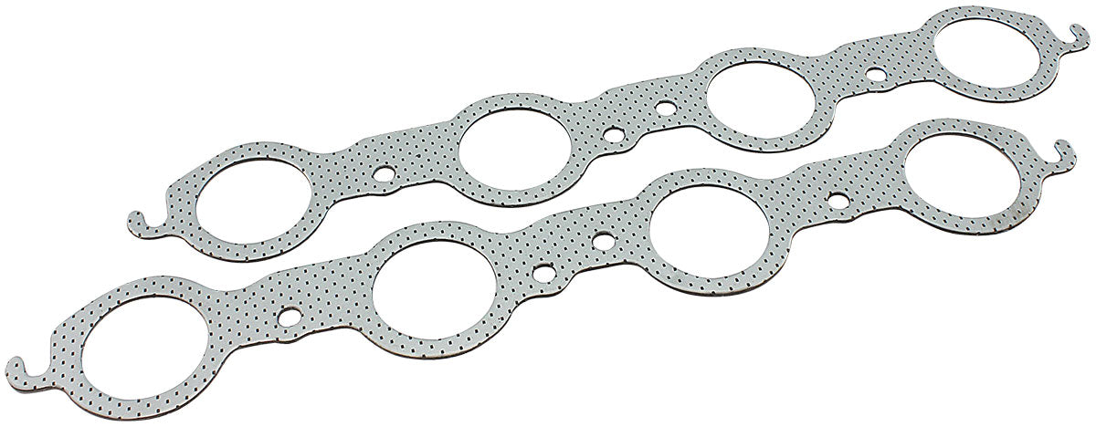 GM LS Exhaust Gasket 1.90" Round Steel LS1 LS2 LS3 Pair AF1854-1012 - Aeroflow