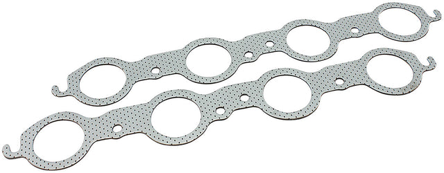 GM LS Exhaust Gasket 1.90" Round Steel LS1 LS2 LS3 Pair AF1854-1012 - Aeroflow