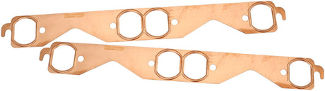 SBC Oval Exhaust Gaskets Copper Embossed 350 Chev Smallpair AF1854-1214 - Aeroflow