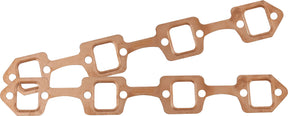 SBF Rectangle Exhaust Gaskets Copper Embossed 289 302 351 Ford Pairaeroflow AF1854-1204 AF1854-1404 - Aeroflow