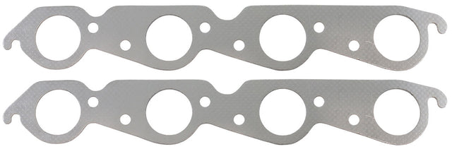 BBC Exhaust Gasket 1.99 x 1.99 Steel Round Big Block Chev 454 Pair - AF1856-1412-1 AF1854-1412-1 - Aeroflow