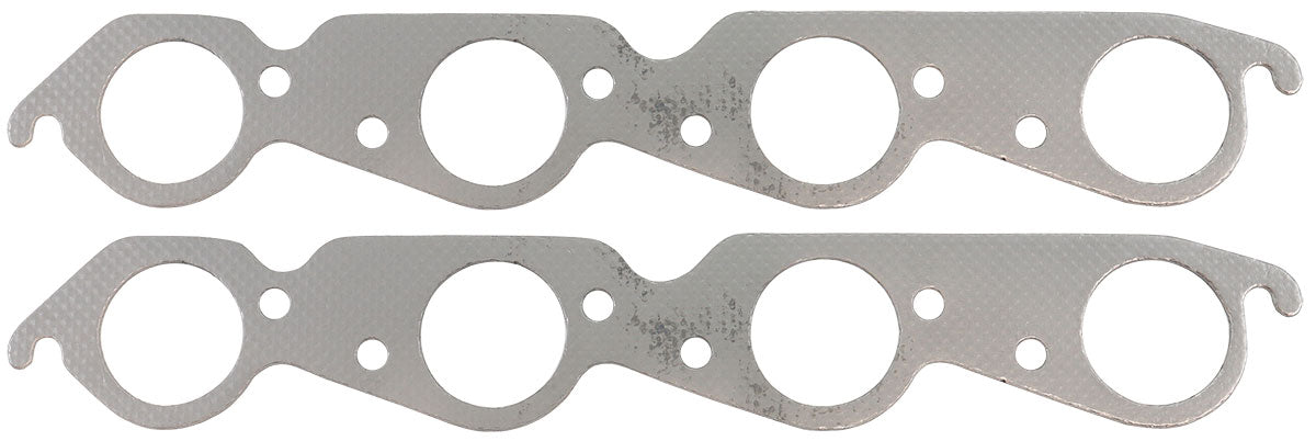 BBC Exhaust Gasket 2.17 x 2.17 Steel Round Big Block Chev 454 Pair - AF1856-1412-2 AF1854-1412-2 - Aeroflow