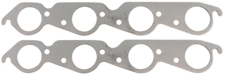 BBC Exhaust Gasket 2.17 x 2.17 Steel Round Big Block Chev 454 Pair - AF1856-1412-2 AF1854-1412-2 - Aeroflow