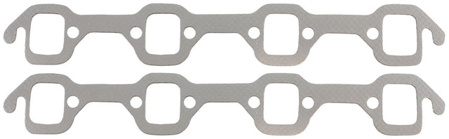 SBF Exhaust Gasket 1.30 x 1.54 Steel Small Block Ford 302 289351 Pair - AF1856-15 AF1854-1512-1 - Aeroflow