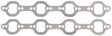 SBF Exhaust Gasket 1.39 x 1.62 Steel Small Block Ford Dart 302 351 Pair - AF1856-1512-2 AF1854-1512-2 - Aeroflow