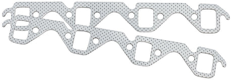 SBF Exhaust Gasket 1.07 x 1.40 Steel Small Block Ford 302 289 Pair - AF1856-1512 AF1854-1512 - Aeroflow
