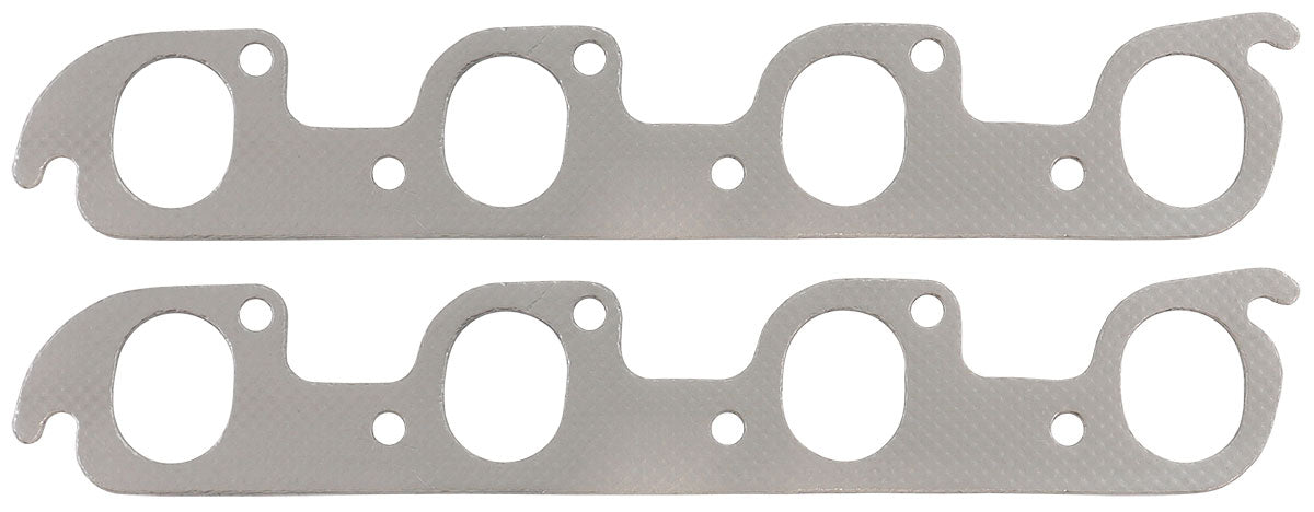Ford Cleveland 2V Exhaust 1.60 x 1.99 Gasket Steel 351C Pair - AF1856-1812 AF1854-1812 - Aeroflow