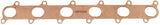 Ford Barra Exhaust Gaskets Copper Embossed Falcon BA BF FG - AF1854-2404 AF1854-2304 - Aeroflow