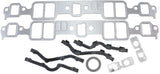 SBC Intake Gaskets 1.23 x 1.99 Graphite Small Block Chev 350 Pair AF1857-1210 - Aeroflow