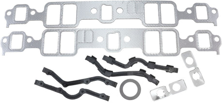 SBC Intake Gaskets 1.23 x 1.99 Graphite Small Block Chev 350 Pair AF1857-1210 - Aeroflow