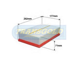 Air Filter (WA5369) AUDI A3 / VW GOLF AF1858 - Transgold | Universal Auto Spares