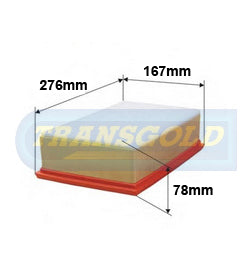 Air Filter PEUGEOT 3008 (WA5094) AF1861 - Transgold | Universal Auto Spares