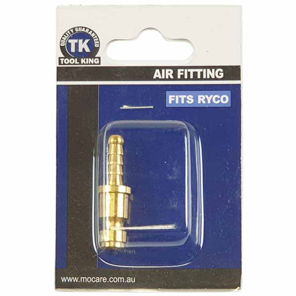 RYCO Air Fitting Equivalent Adaptor 1/4" (6mm) Hose/Tail - Tool King