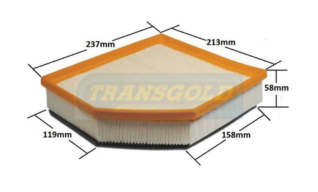 Air Filter Volvo XC40 2.0ltr 2017 On AF1991 - Transgold | Universal Auto Spares