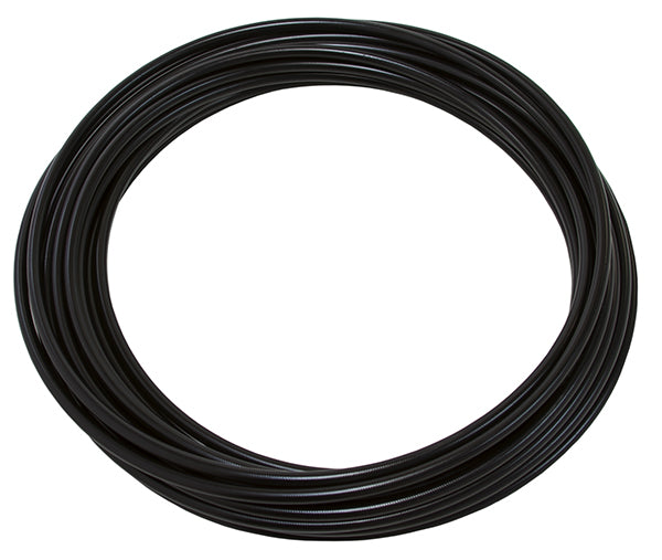 SS Teflon Braided Hose -3AN CC1M Black 3.5mm ID 6.3mm OD AF200-03-1MBLKC - Aeroflow