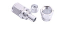 Stainless Straight Hose -4 Swivel To -3 Hose End Teflon Hose AF201-04-03 - Aeroflow
