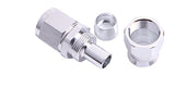 Stainless Straight Hose -4 Swivel To -3 Hose End Teflon Hose AF201-04-03 - Aeroflow