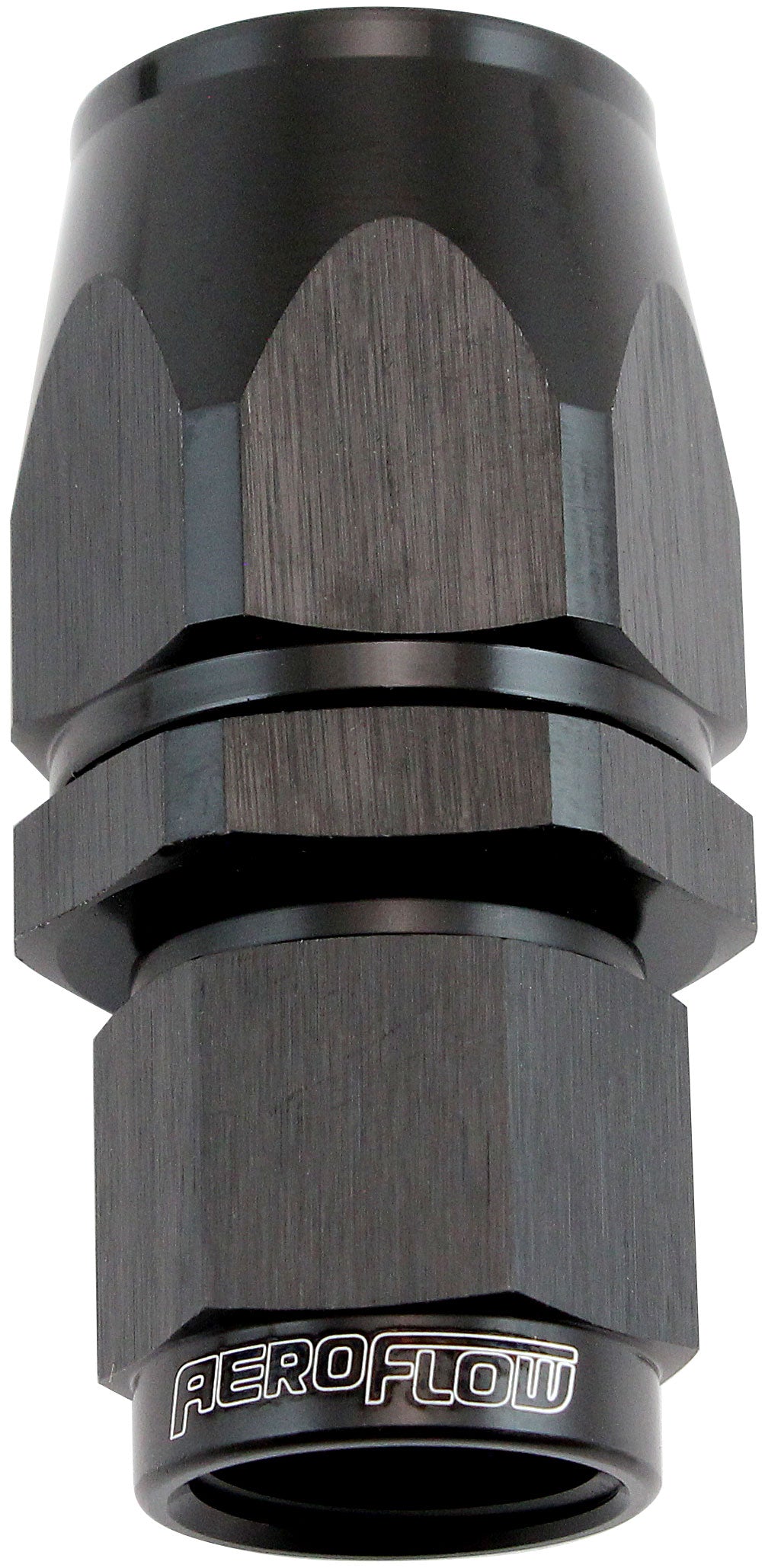 Stepped Straight End -8 Hose To -6AN Expander Hose End Black Teflon AF201-08-06DBLK - Aeroflow