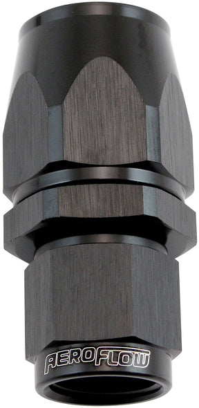 Stepped Straight End -8 Hose To -6AN Expander Hose End Black Teflon AF201-08-06DBLK - Aeroflow