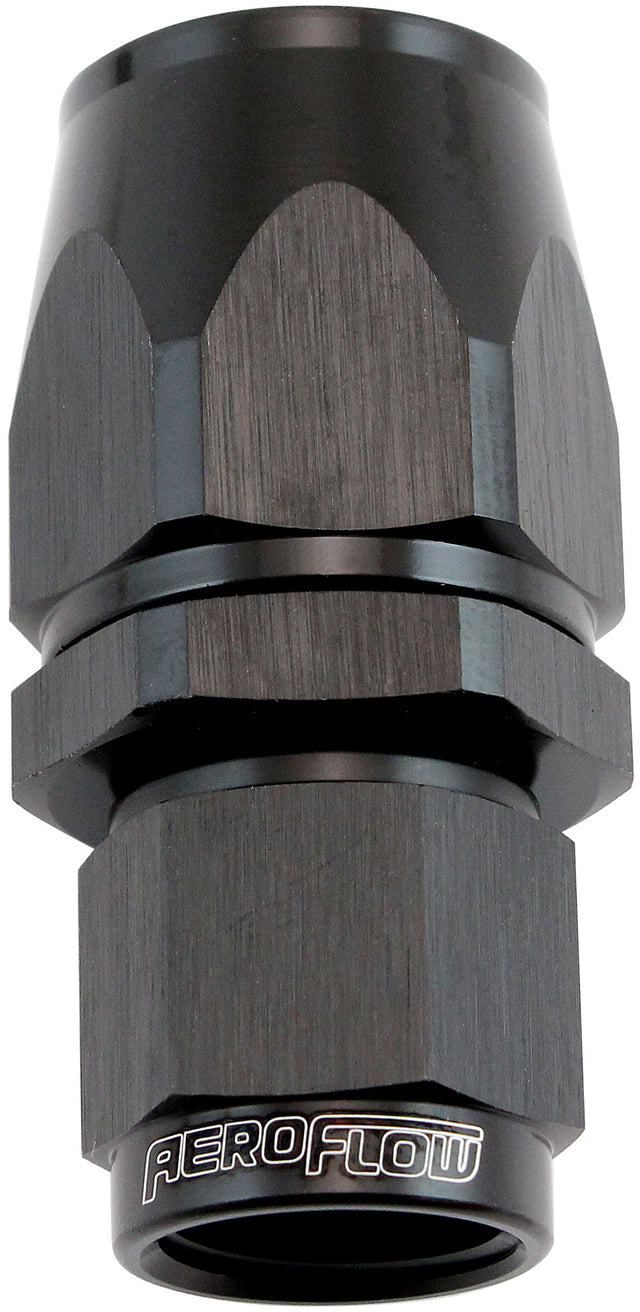 Stepped Straight End -8 Hose To -6AN Expander Hose End Black Teflon AF201-08-06DBLK - Aeroflow