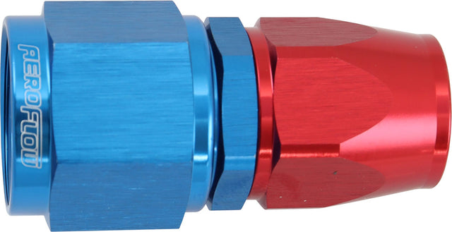 Stepped Straight End -8 Hose To -10AN Reducer Hose End Blue Teflon AF201-08-10D - Aeroflow