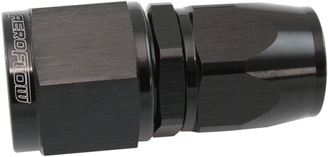 Stepped Straight End -8 Hose To -10AN Reducer Hose End Black Teflon AF201-08-10DBLK - Aeroflow