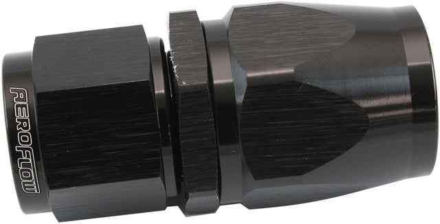 Stepped Straight End -10 Hose To -8AN Expander Hose End Black Teflon AF201-10-08DBLK - Aeroflow