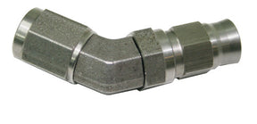 Stainless 45 Deg Hose End Suit -3 Teflon Hose AF202-03 - Aeroflow
