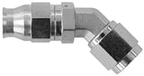 Steel 45 Deg Hose End Suit -3 Teflon Hose AF202-03S - Aeroflow