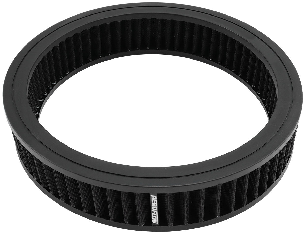 Round Air Filter 11" x 2-1/8" Washable Cotton Element AF2041-1200 - Aeroflow
