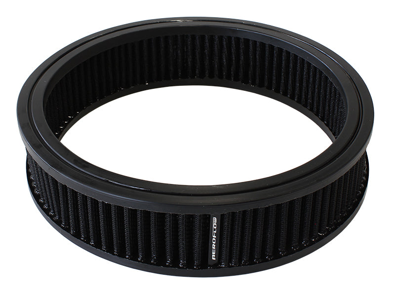 Round Air Filter 9" x 2" Washable Cotton Element AF2041-3527 - Aeroflow