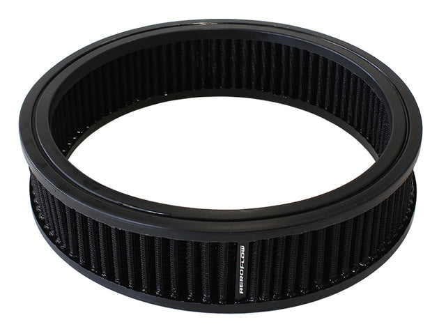 Round Air Filter 9" x 2" Washable Cotton Element AF2041-3527 - Aeroflow