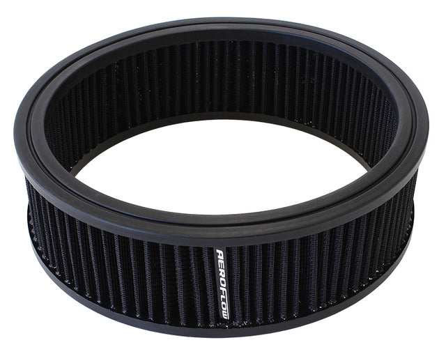Round Air Filter 9" x 2-3/4" Washable Cotton Element AF2041-3530 - Aeroflow