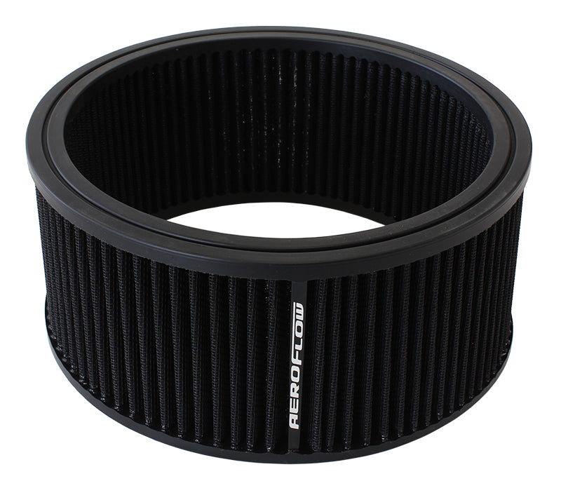 Round Air Filter 9" x 4" Washable Cotton Element AF2041-3640 - Aeroflow
