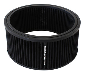 Round Air Filter 9" x 4" Washable Cotton Element AF2041-3640 - Aeroflow