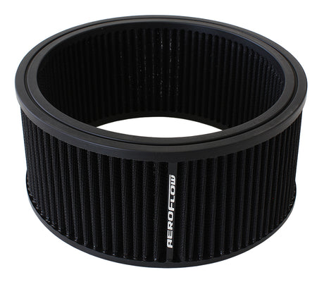Round Air Filter 9" x 4" Washable Cotton Element AF2041-3640 - Aeroflow
